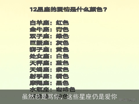虽然总是骂你，这些星座仍是爱你