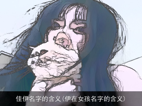 佳伊名字的含义(伊在女孩名字的含义)