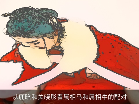 从鹿晗和关晓彤看属相马和属相牛的配对
