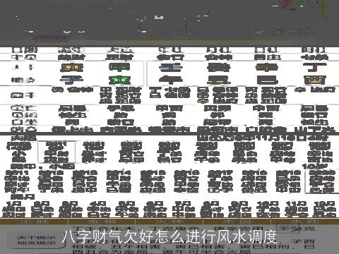 八字财气欠好怎么进行风水调度