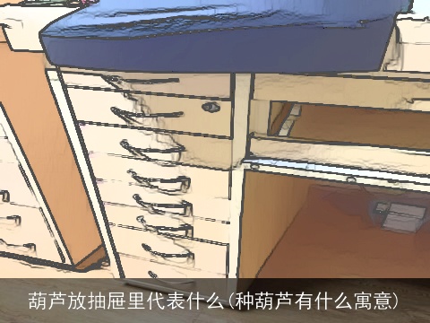 葫芦放抽屉里代表什么(种葫芦有什么寓意)