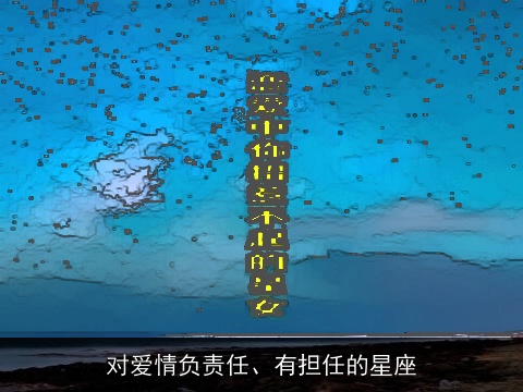 对爱情负责任、有担任的星座