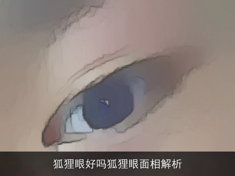 狐狸眼好吗狐狸眼面相解析