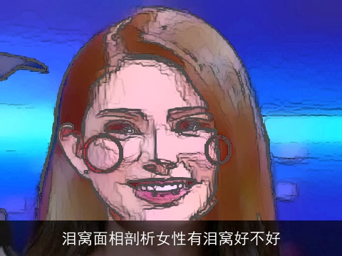 泪窝面相剖析女性有泪窝好不好