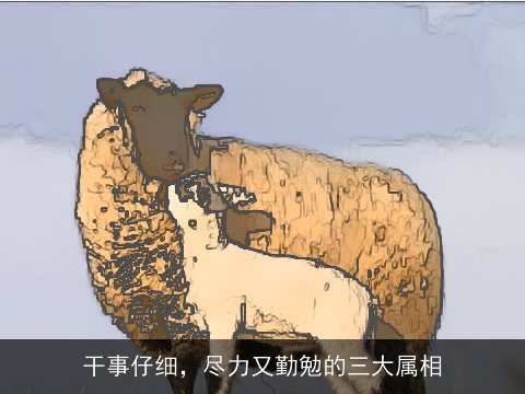 干事仔细，尽力又勤勉的三大属相