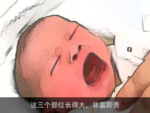 这三个部位长得大，非富即贵