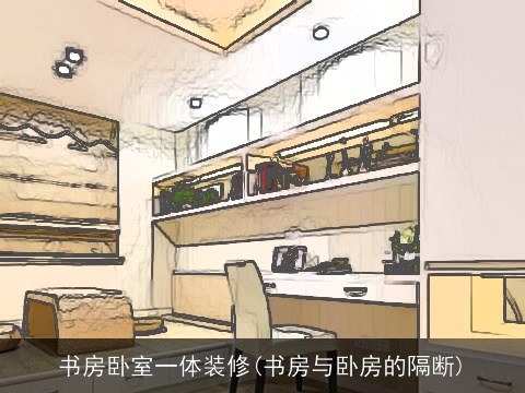 书房卧室一体装修(书房与卧房的隔断)