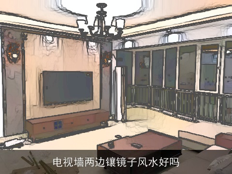 电视墙两边镶镜子风水好吗