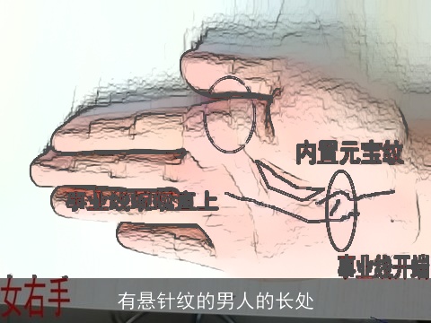 有悬针纹的男人的长处