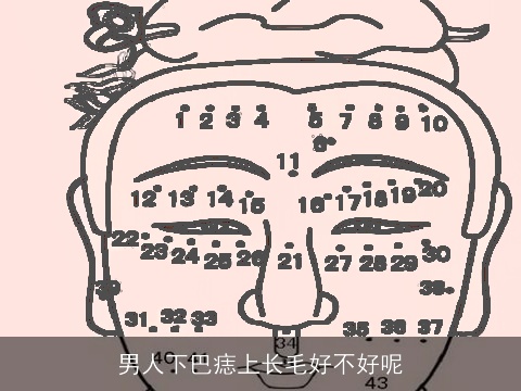 男人下巴痣上长毛好不好呢