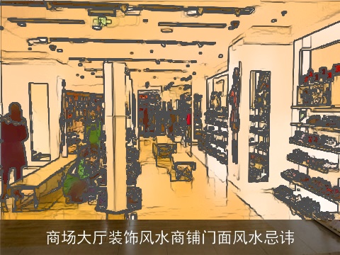 商场大厅装饰风水商铺门面风水忌讳