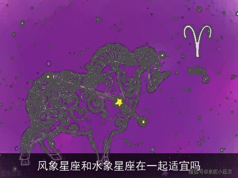 风象星座和水象星座在一起适宜吗