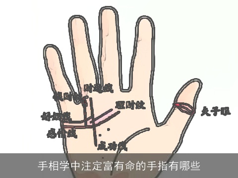 手相学中注定富有命的手指有哪些