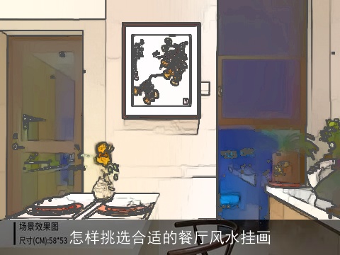 怎样挑选合适的餐厅风水挂画