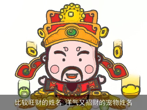 比较旺财的姓名 洋气又招财的宠物姓名