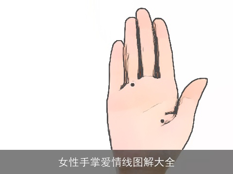 女性手掌爱情线图解大全