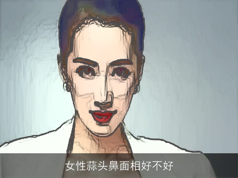 女性蒜头鼻面相好不好