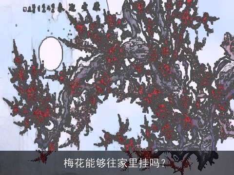 梅花能够往家里挂吗？