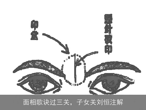 面相歌诀过三关，子女关刘恒注解