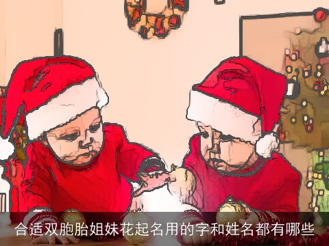 合适双胞胎姐妹花起名用的字和姓名都有哪些