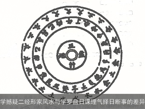 学撼疑二经形家风水与学罗盘日课理气择日断事的差异
