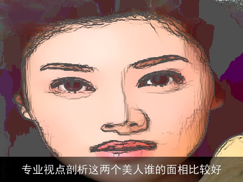 专业视点剖析这两个美人谁的面相比较好