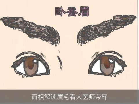面相解读眉毛看人医师荣辱