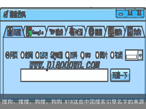 搜狗、搜搜、狗搜、狗狗 818这些中国搜索引擎名字的来源