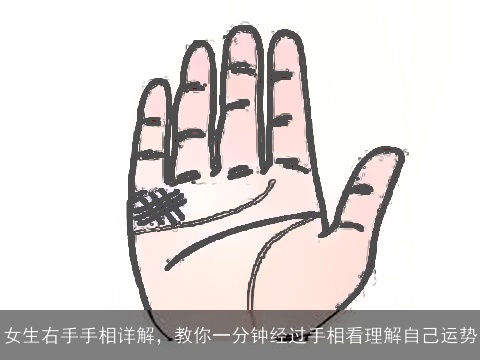 女生右手手相详解，教你一分钟经过手相看理解自己运势
