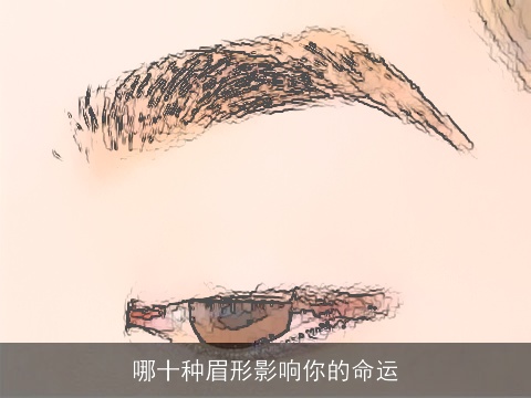哪十种眉形影响你的命运