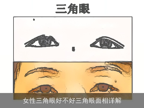 女性三角眼好不好三角眼面相详解