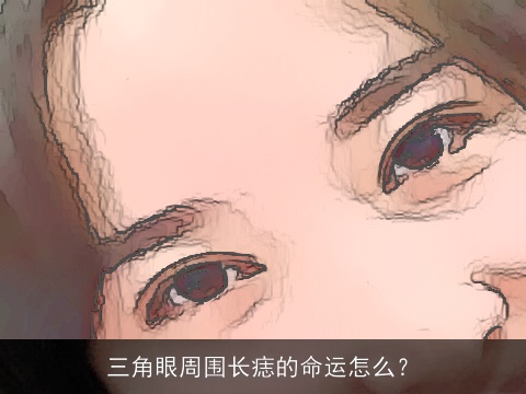 三角眼周围长痣的命运怎么？