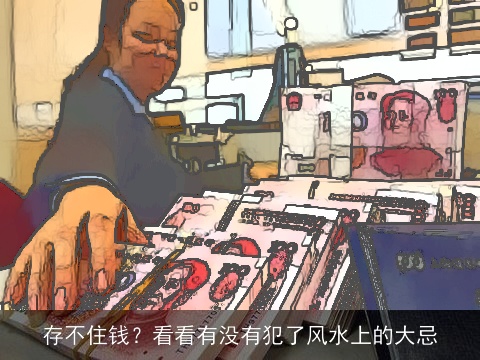 存不住钱？看看有没有犯了风水上的大忌