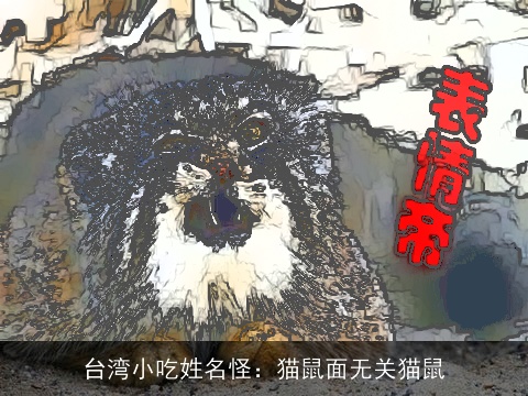台湾小吃姓名怪：猫鼠面无关猫鼠