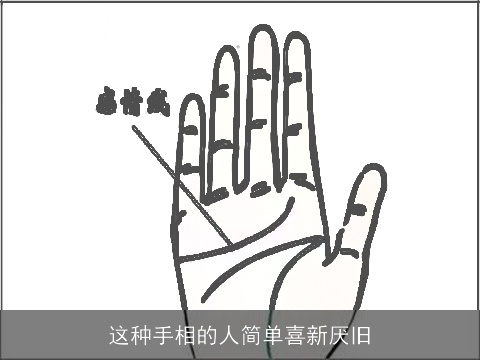 这种手相的人简单喜新厌旧