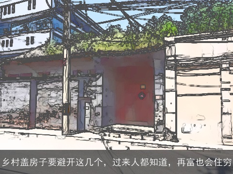 乡村盖房子要避开这几个，过来人都知道，再富也会住穷