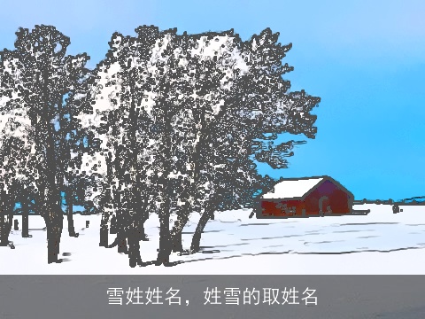 雪姓姓名，姓雪的取姓名