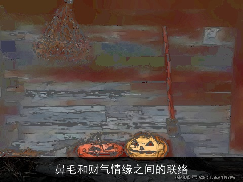 鼻毛和财气情缘之间的联络