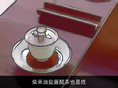 柴米油盐酱醋茶也是姓