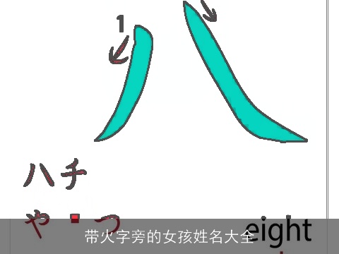 带火字旁的女孩姓名大全