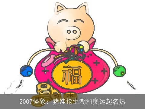 2007怪象：猪娃抢生潮和奥运起名热