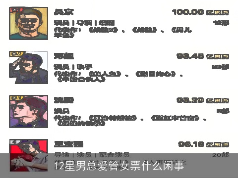 12星男总爱管女票什么闲事