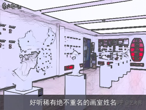 好听稀有绝不重名的画室姓名