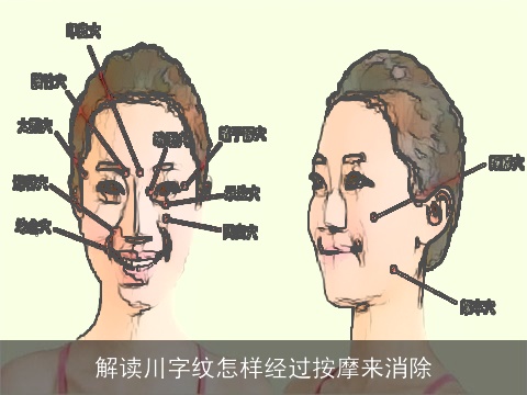 解读川字纹怎样经过按摩来消除