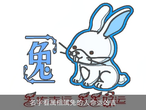 名字看属相属兔的人命运凶吉