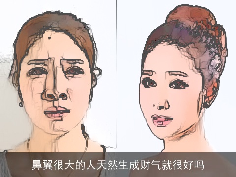 鼻翼很大的人天然生成财气就很好吗