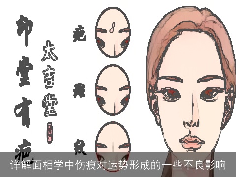 详解面相学中伤痕对运势形成的一些不良影响