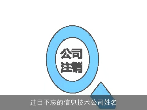 过目不忘的信息技术公司姓名