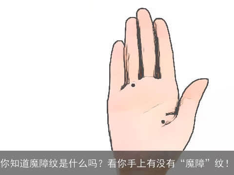 你知道魔障纹是什么吗？看你手上有没有“魔障”纹！