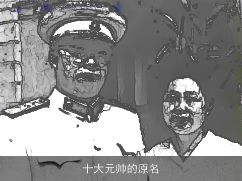 十大元帅的原名